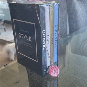 New set of 4 books with special necklace